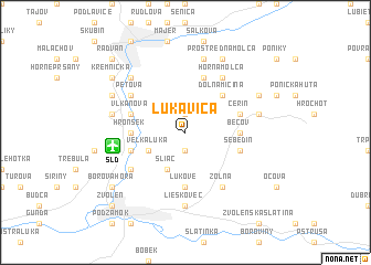 map of Lukavica