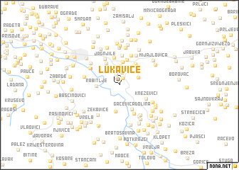 map of Lukavice