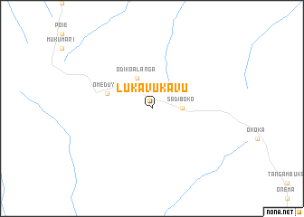 map of Lukavukavu