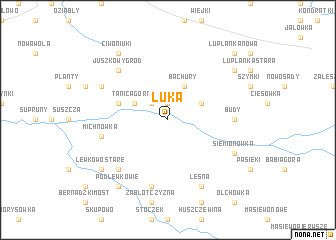 map of Łuka