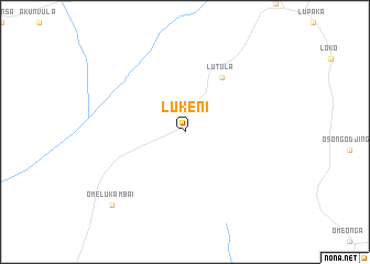 map of Lukeni