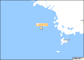 map of Lukens