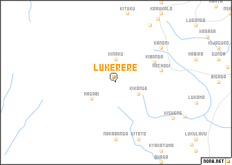 map of Lukerere