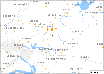 map of Luke