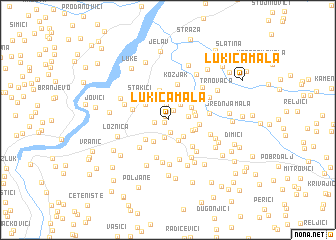 map of Lukića Mala