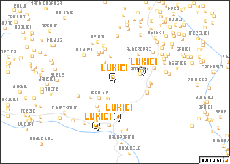 map of Lukići