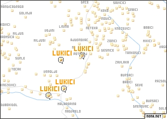 map of Lukići