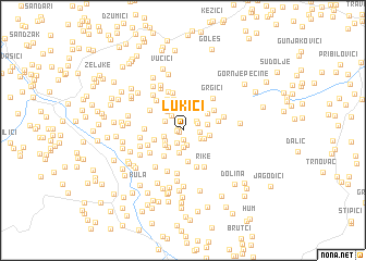 map of Lukići