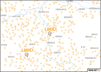 map of Lukići