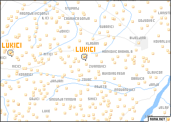 map of Lukići