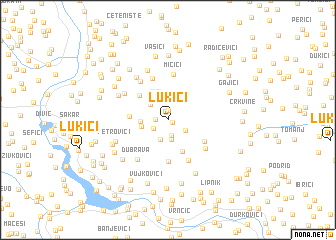 map of Lukići