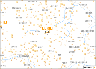 map of Lukići