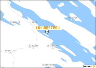 map of Lukin Ostrov