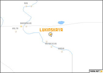 map of Lukinskaya