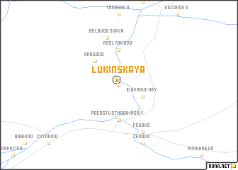 map of Lukinskaya