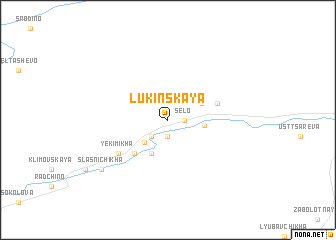 map of Lukinskaya