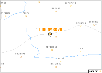 map of Lukinskaya
