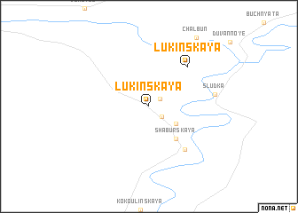 map of Lukinskaya