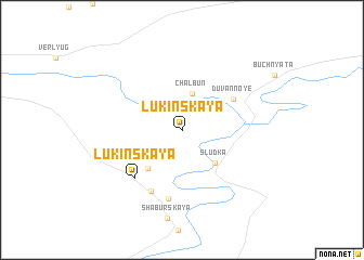 map of Lukinskaya