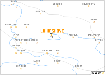 map of Lukinskoye