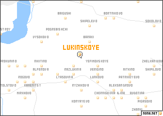 map of Lukinskoye