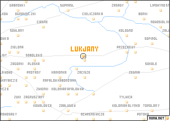 map of Łukjany