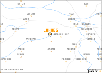 map of Luknės
