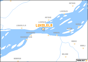 map of Lukolela