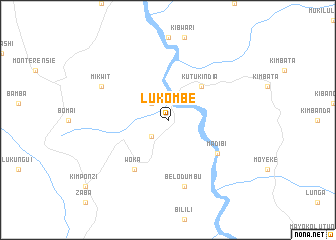 map of Lukombe