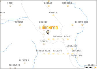 map of Lukomeno