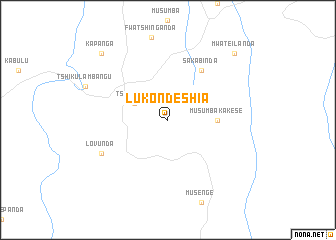 map of Lukondeshia