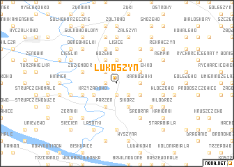 map of Łukoszyn