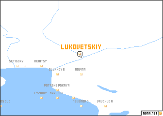 map of Lukovetskiy