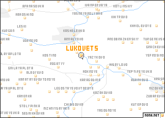 map of Lukovets