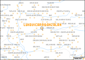 map of Lukovica pri Domžalah