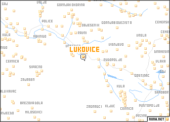 map of Lukovice