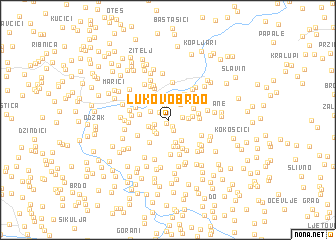 map of Lukovo Brdo