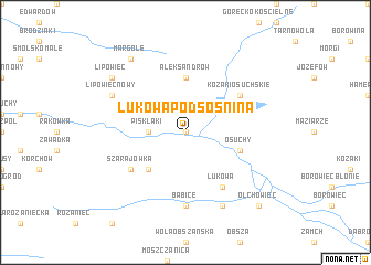 map of Łukowa Podsośnina