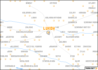 map of Łuków