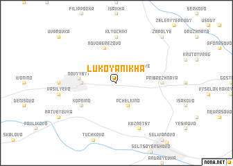 map of Lukoyanikha