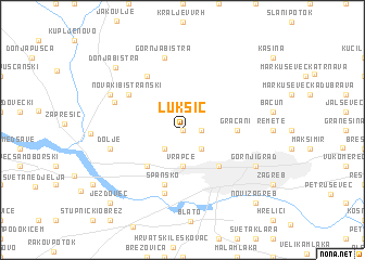 map of Lukšić