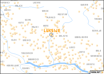 map of Lukšije