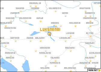 map of Luksnėnai