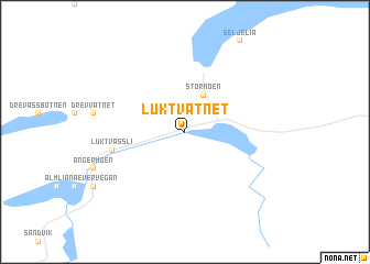 map of Luktvatnet