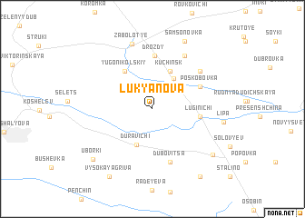 map of Lukʼyanova