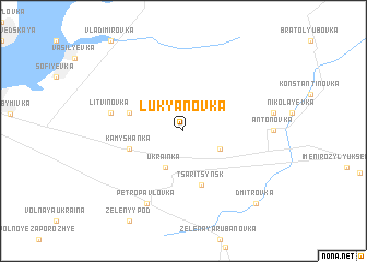 map of Lukʼyanovka