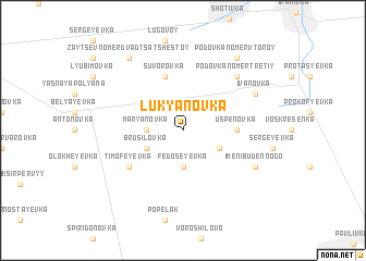 map of Lukʼyanovka