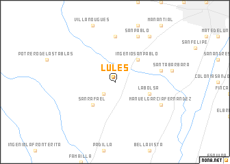 map of Lules