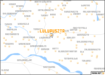 map of Lulupuszta