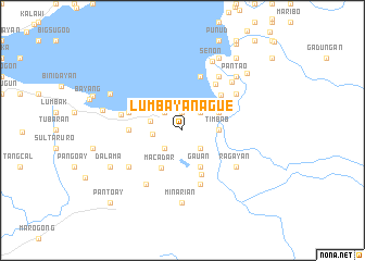 map of Lumbayanague